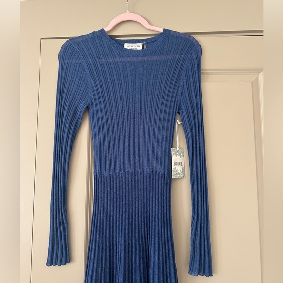Tuckernuck Hyacinth House NWT Cobalt Shimmer Knit Callie Maxi Dress - Size S - Picture 3 of 7